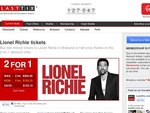 2 for 1 tickets to Lionel Richie in Brisbane. Save $152.15. Fri 25th March