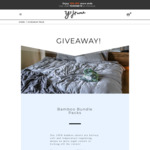 Win 1 of 2 Bamboo Doona Cover/Fitted Sheet/Pillowcase Bundles Worth $312 from YoHome