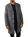 Trenery Prince Of Wales Check Woollen Overcoat - $99.95 (Was $599.95) @ David Jones