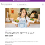 [QLD] Free Betty’s Classic Burger for Students 1st Monday Every Month (First 40 Students) @ Betty's Burgers, Indooroopilly