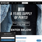 Win 12 Pairs of Denim Pants Worth $1,920 from Neverland Store