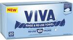 Viva Rinse & Reuse Sheet Towels 20 Pack $1.75 @ Woolworths
