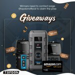 Win a $100 AMAZON Gift Card & TOPDON Jump Starter Worth $1000 from TOPDON