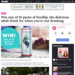 Win 1 of 10 Seedlip Tonic/Spirit Prize Packs Worth $106.90 from Mamamia/Seedlip