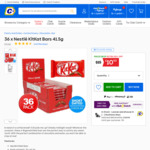 36 Nestlé Kit Kat Bars 41.5g $10.50 (Short Dated, 29c Each) + Delivery ($0 with Club Catch) @ Catch