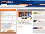 Budget: Free Single Car Rental Upgrade
