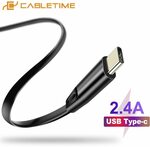 CABLETIME USB to USB Type-C Flat Cable 1m US$1.09 (~A$1.42) Delivered @ Cabletime Official Store AliExpress
