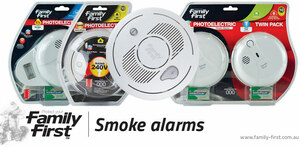 Familyfirst Photoelectric Smoke Alarm $12.99, Twin Pack $21.98 + $9.90 