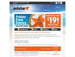 Jetstar Friday Fare Frenzy! $19 Melbourne (Tullamarine) to Hobart 200 Seats Only