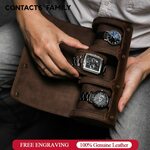 3 Slot Leather Watch Roll Case US$31.02 (~A$42.90) Delivered @ Contacts Family Store AliExpress