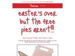 Pie Face - Mini Pies Buy 6 and Get 6 FREE until Friday 13 April