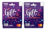 Bonus 2000 Flybuys Points on $100 and $250 Coles Gift Mastercard Gift Card ($5/$7 Purchase Fee Applies) @ Coles
