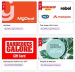 Bonus eGift Card for Purchase from The Super Gift, Temple & Webster, MyDeal | 10% off Barbeques Galore eGift Cards @ Prezzee