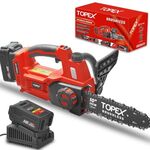 [Afterpay] TOPEX 20V Brushless Chainsaw 4.0Ah Battery Fast Charger $127 (Was $169) + Postage @ Topto eBay AU