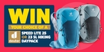 Win Your Choice of a Deuter Speed Lite 25 or 23 SL Hiking Daypack worth up to $259.99 from Snowys Outdoors