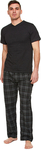 Upbeat Yarn Dyed Woven Lounge Pants & Jersey Tee Gift Set - Black/Grey Plaid for $5 + Delivery ($0 with OnePass) @ Catch