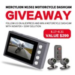 Win a Mercylion M1502 Motorcycle Dashcam from Mercylion