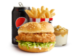 Ultimate Combo Meal (Original Burger, Reg Chips, Reg P&G, Drink) $7.95 (+ $2.50 for Large) Pick up @ KFC App or Online