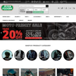 20% off Full Priced Riding Gear, Parts, Accessories at Peter Stevens