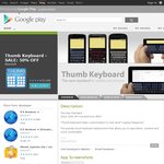 Thumb Keyboard Android App $1.28 50% off