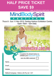 Half-Price Ticket to Mind Body Spirit Festival, Sydney 8-11 Nov 2012