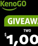 Win 1 of 2 $1,000 Amazon Gift Cards From Keno Go