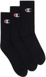 Sports Crew Socks 3-Pack $11.99 + $5.95 Delivery ($0 Members/ C&C/ $69 Order) @ Champion