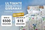 Win a $500 Voucher or $15 Voucher for All Entrants from My Linen