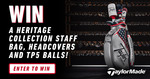 Win a ‘Heritage Collection’ Staff Bag, Headcovers and a Dozen TP5 Golf Balls from TaylorMade