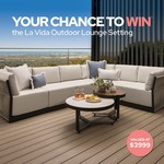 Win a La Vida Outdoor Lounge Setting Valued at $3,999 from Amart Furniture