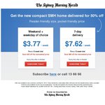 SMH - Half Price for Printed Sydney Morning Herald. $3.77 a Week, Save $3.77 a Week!