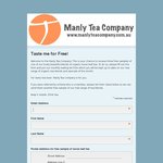 Three Free Tea Samples from Manly Tea Company