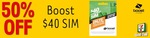 50% off Boost Mobile Unlimited SIM Now $20 at 7-Eleven