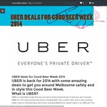UberBLACK Deals for Good Beer Week 2014 (16th-25th May) - Free & Discounted Rides [MEL]