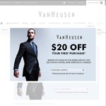 Van Heusen $20 off First Purchase (Min Order $60)