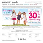 EXTRA 30% off Entire Site + Free Delivery @ Pumpkin Patch