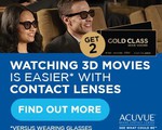 Two Free Gold Class Ticket with ACUVUE® Brand Contact Lenses Purchase