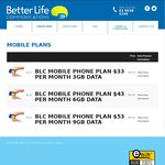 Unlimited Mobile Calls/SMS & 3GB Data - $33/Month (No Contract) @ Better Life Mobile (for Health Care Card Holders ONLY)