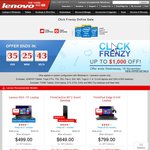 Lenovo Click Frenzy Deal - 5% to 30% off ThinkPad, $100 off G50-70 & Yoga 2 Pro