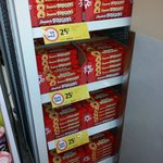 Jammie Dodgers at Coles (Westfield Kotara NSW) -  $0.25 a packet - Price may vary by store.