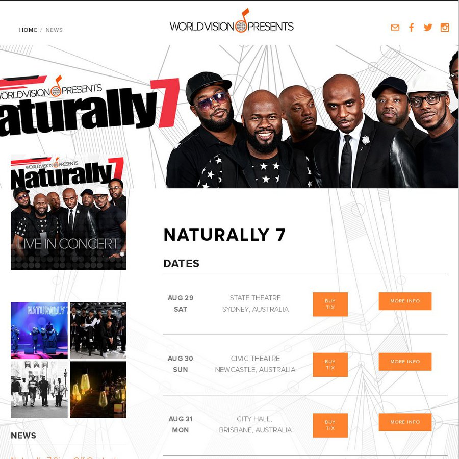 5 off General Reserve Tickets for Naturally 7 Concert via Ticketmaster