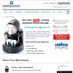 Free Lavazza Espresso Machine with $336 Coffee Capsule Purchase (480 Capsules) @ Espresso Point