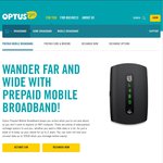 Optus Prepaid Mobile Broadband Deals - $130 for 22GB (2 Year Expiry)