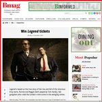 Win 1 of 20 Double Passes to See Legend (Total Value $680) from Bmag