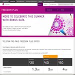 Telstra Pre-Paid Bonus Night Data $30 for 2.6GB