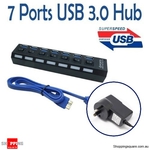 7 Ports USB 3.0 HUB with on/off Switch Delivered for $13.95 or + Adapter for $16.95 @ Shopping Square