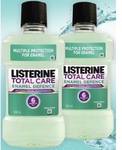 Listerine Total Care Enamel (470ml) or Whitening (500ml) Mouthwash 2 for $5.00 @ Chemist Warehouse