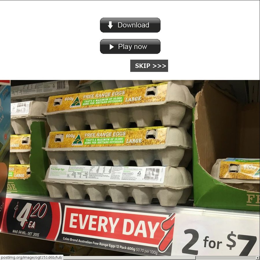 Large Coles Australian Free Range Eggs 600g 12pk 2 for 7 (3.50 Each