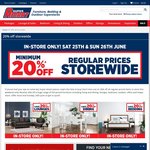 Minimim of 20% off Regular Prices (In-Store Only) @ Super Amart