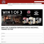 Win 1 of 3 Lavazza Fantasia Coffee Machines from FIAT